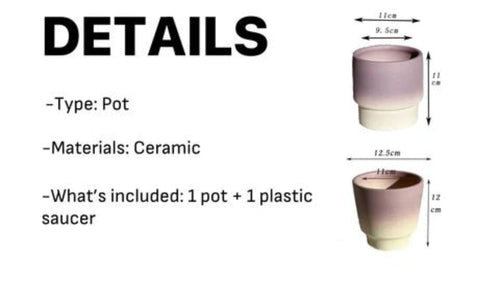 Handmade Macaron Flower Pots, Dopamine Indoor / Outdoor Garden Planter